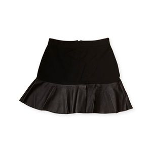 Forever 21 Black Skirt with Faux Leather Flare